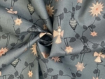 Cotton fabric ex2559 christmas anthracite star angels