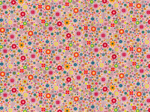 Cotton fabric pink meadow