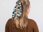 Short tail scrunchie paradis bleu