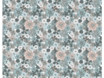 1 m fabric coupon ex2603 retro cornflower nude