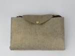 Pleated tote bag - Medium size gold large corduroy