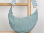 Half-moon bag lichen corduroy
