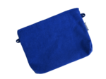 Tiny coton clutch bag navy blue terry towelling