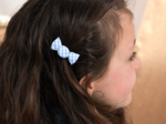 Mini sweet hairslide sky blue gingham