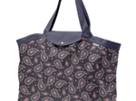 Tote bag with a zip bleudana