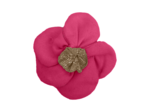 Mini Flower petal hair slide fuschia