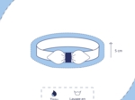 Jersey knit baby headband gaze vert d'eau