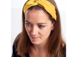 crossed headband yellow ochre