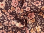 1 m fabric coupon ex2648 Chocolate retro bohemian