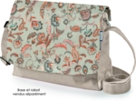 Square flap of saddle bag  vert bohème