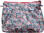 Pleated clutch bag flowered london