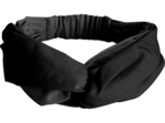 crossed headband black