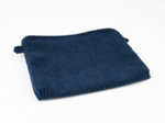 Coton clutch bag large navy orduroy 