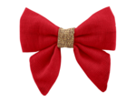 Mini bow tie clip rouge foncé