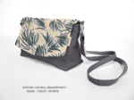 Flap of shoulder bag fleurs d'artifice