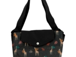 Tote bag with a zip palma girafe