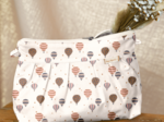 Pleated clutch bag montgolfiere