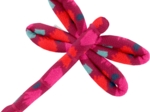 Dragonfly hair slide pompons cerise