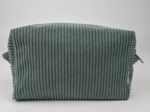 Rectangular toiletry bag lichen corduroy