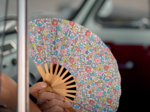 Hand-held fan mille et une fleurs