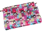 Tiny coton clutch bag kokeshis