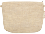Coton clutch bag  glitter linen