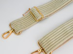 Narrow shoulder strap white large corduroy