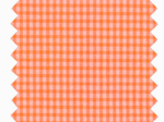 Cotton fabric neon orange gingham