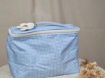 Large vanity sky blue gingham
