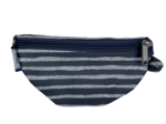 Banana wallet striped silver dark blue
