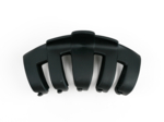 Large Rounded Hair Clip matte black