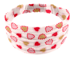 Headscarf headband- child size petits coeurs