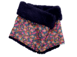 Children fur scarf snood hippie fleurie