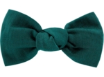 Small bow hair slide emerald green