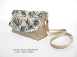 Flap of shoulder bag fleurs d'artifice