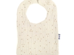 Bib - Baby size gaze pois or écru