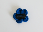 Mini Flower petal hair slide navy blue