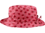 Rain hat adjustable-size T3 ladybird gingham