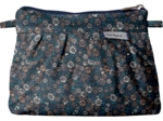 Mini Pleated clutch bag paquerette marine